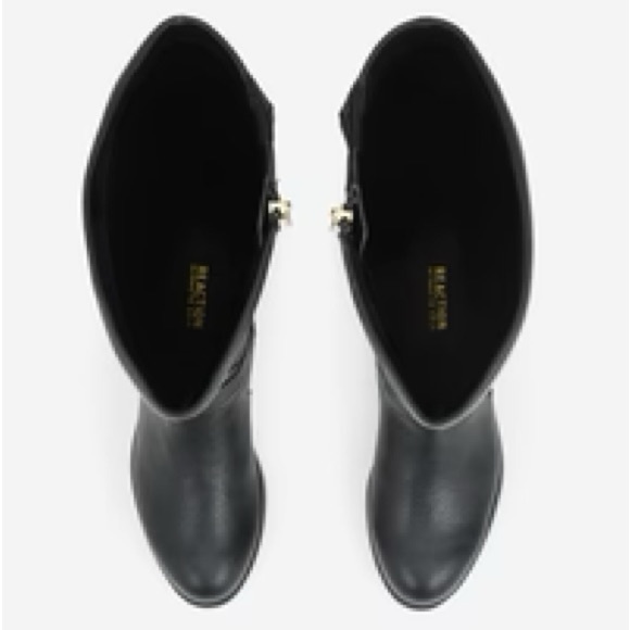 REACTION Kenneth Cole Tall Wind Riding Black Boot Size 9.5 - Picture 4 of 6